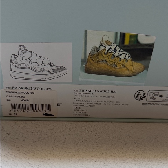 Lanvin Curb Sneakers - Picture 8 of 14